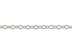 14K White Gold - Cable Chain