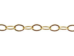 14K Gold - Flat Cable Chain