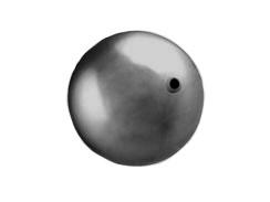 Dark Grey -  8mm Round Swarovski Crystal Pearls Strand of 50