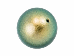 Iridescent Green - 10mm Round Swarovski Crystal Pearls Strand of 50
