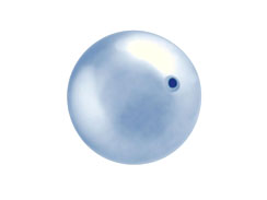 Light Blue -  4mm Round Swarovski Crystal Pearls Strand of 100