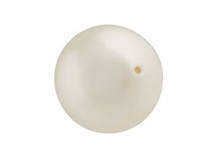 Light Creamrose -  14mm Round Larger hole Swarovski Crystal Pearls Strand of 25