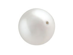 <b>PRECIOSA</b>    White -  8mm Round Nacre Pearls Strand of 100