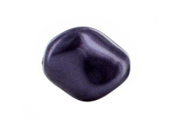 Dark Purple -  9x8mm Twist Swarovski Crystal Pearls Strand of 25