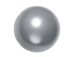 Grey - 10mm Round Swarovski Crystal Pearls Strand of 50