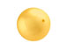 Gold -  10mm Round Swarovski Crystal Pearls Strand of 50