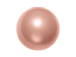 Rose Peach -  10mm Round Swarovski Crystal Pearls Strand of 50