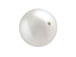 White - 10mm Half-Drilled Round Swarovski Crystal Pearls Strand of 10
