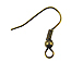 Brass Oxidized Plated Earwire with Ball & Coil - Bulk Pack of 25 Gross