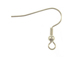 Silver Plated Earwire with Ball & Coil - Bulk Pack