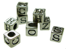 Sterling Silver Alphabet Beads