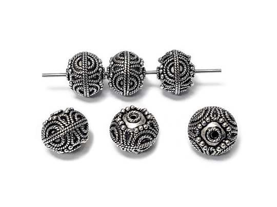 Sterling Silver Turkish Ornate Bead