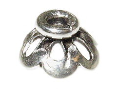 Small Fine Work Silver Bead cap