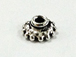 5mm Sterling Silver Bead Caps LESS OXIDIZED *new*