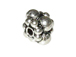 4-Dot Square w/2 Daisies Silver Bead