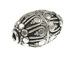 18.6mm Oval Bali style Silver Bead