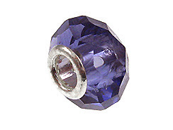 Royal Blue Faceted Glass Bead