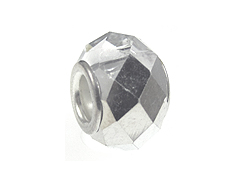 Crystal Cal Faceted Glass Bead