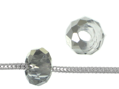14mm Faceted Glass Bead - Crystal Cal