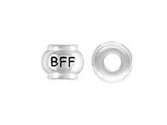 Sterling Silver BFF Large Hole Bead 