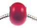 Large Hole Synthetic Gemstone Beads - Coral Red