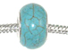 Large Hole Synthetic Gemstone Beads - Turquoise