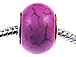 Large Hole Synthetic Gemstone Beads - Orchid Pink