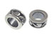 Sterling Silver Swoosh Pattern Large Hole Bead