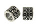 Sterling Silver Bali Style Large Hole Bead-6.6x8.6mm (5.75mm Hole)