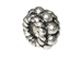 Bali Silver Large Hole Spacer Bead-4.1x7.3mm (2.5mm Hole)