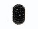 Jet Black Rhinestones - 12x8mm Rondelle with  4.5mm Large Hole  with Sterling Core, Pandora Compatible 