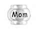 Sterling Silver MOM Large Hole Bead