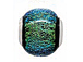 15x10mm Paula Radke Dichroic Glass Bead with Sterling Silver Core- Supernova