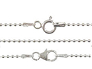 Sterling Silver Bead Chain Necklaces