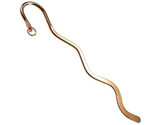 Gold Plated Small Wavy Bookmark