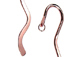 Copper Plated Small Wavy Bookmark 