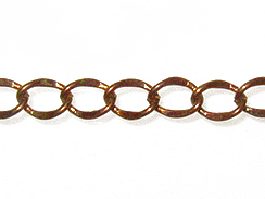 5mm Curb Chain: Antique Copper Finish 