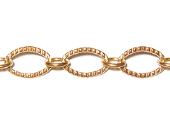 Oval Link Chain: Rose Gold Plated 