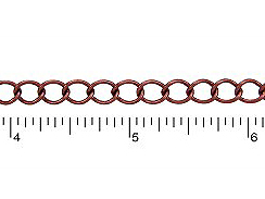 Curb Link Antique Copper Plated Chain
