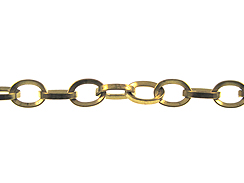 Heavy Link Antique Gold Plated Chain 