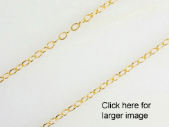 Gold Filled 1.3mm Flat Cable Chain, 50 feet Bulk Spool