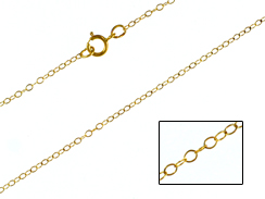 20-inch 14K Gold Filled 1.3mm Flat Cable Chain Necklace Bulk Pack of 25