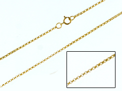 24-inch 14K Gold Filled 1.4mm Rolo Chain Finished Necklace