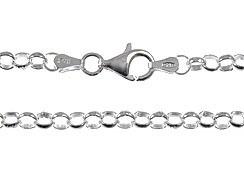 8-inch Sterling Silver Rolo Bracelet