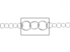 Sterling Silver 5.5mm Round Link Chain