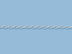 Sterling Silver 1.3mm Flat Cable chain