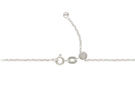 22-inch Adjustable Sterling Silver Diamond Cut 040 Cable Finished Chain 