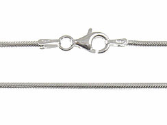 20-inch Sterling Silver Round Snake?Chain with Lobster Clasp