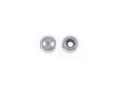 8mm Silver Plated Stopper Beads for B2SNK series bracelets Bulk pack of 100pcs