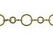 Round Link Chain: Antique Brass Finish 